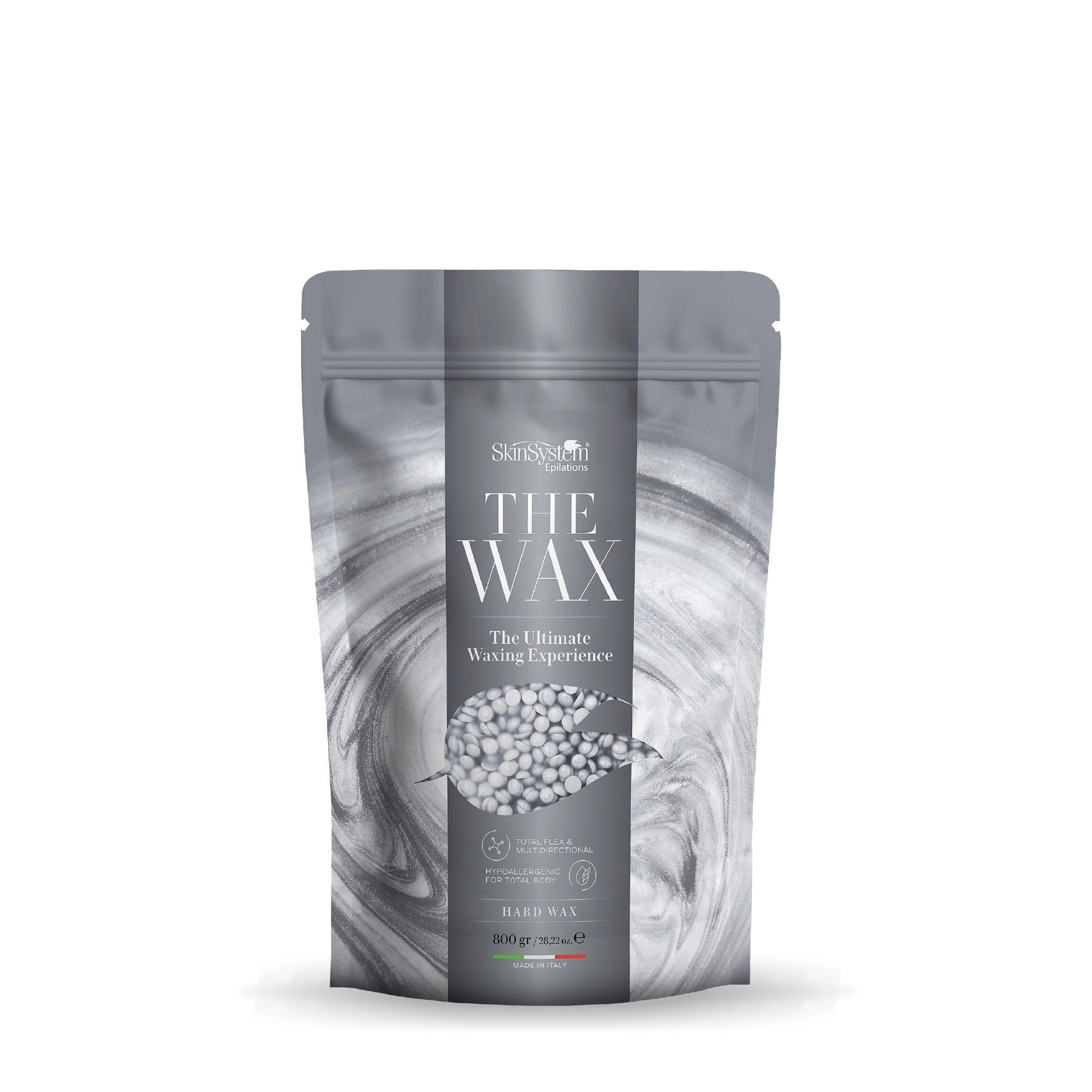 SkinSystem THE WAX SILVER Elastic Epilatory Wax in Pebbles 800gr SkinSystem THE WAX SILVER Elastic Epilatory Wax in Pebbles 800gr